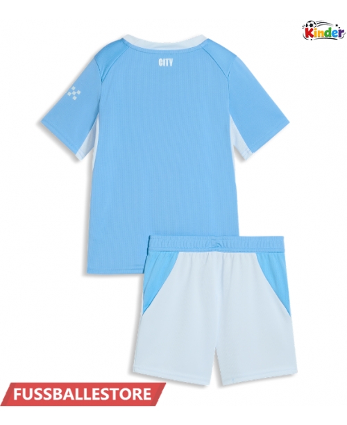 Günstige Manchester City Heimtrikotsatz Kinder 2026-27 Kurzarm (+ Kurze Hosen)